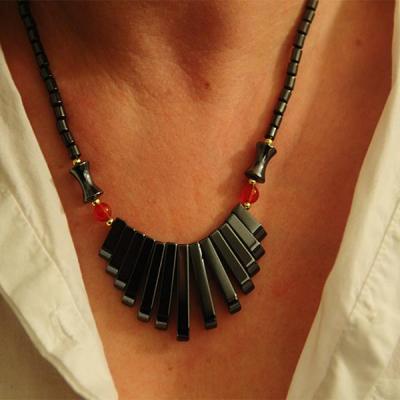 Decosdececetlitho collier pierre hematite boh2001aaaa